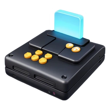 Clash of Clans aesthetic: Cinematic Playful PlayStation 3 Console Portrait Emoji, rendered in a 3D vector-style similar to standard emojis with minimal shading and bold, simplified shapes. A compact, distinct form with signature details, softly glowing with a cutting-edge console technology charm. Simplified yet unmistakably iconic, highly detailed and consistent, glowing with a soft radiance and high shine. Stylized with a touch of technological advancement and a soft glowing outline, capturing the essence of a beloved gaming relic with a friendly, playful manner! sticker