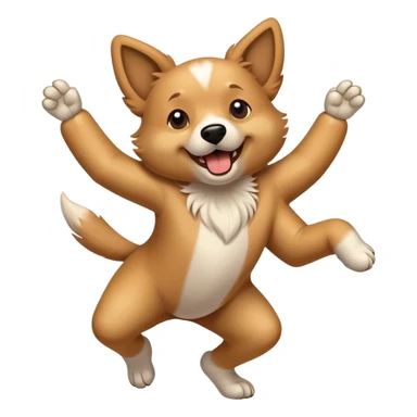 Dog dancing sticker