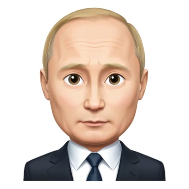 Photorealistic Putin stands in a suit sticker
