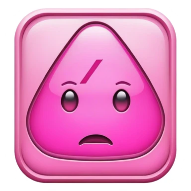 pink alert icon sticker