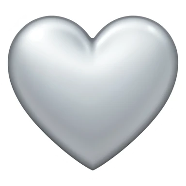 white metallic heart sticker