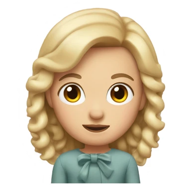 my memoji with a bow sticker