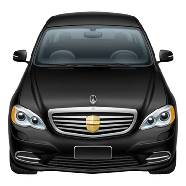 Crée-moi une voiture noire, berline, très classe La voiture  en long 2025classe S que d’un côté sticker