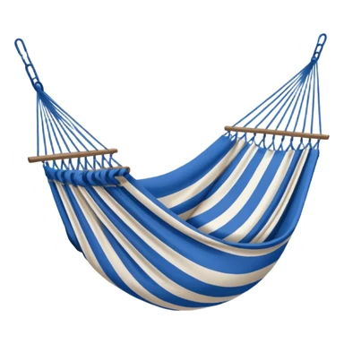 a hammock with a hole in the bottom sticker