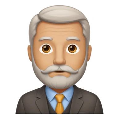 Compliance Boss with light greyed beard , herding policies like a pro sticker