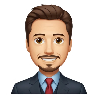 happy tony stark sticker