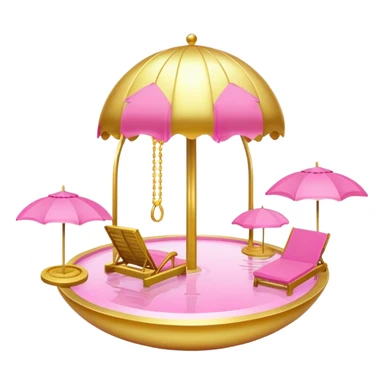 belief gold pink paradise sticker