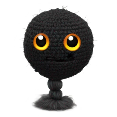 Crochet soot sprite  sticker