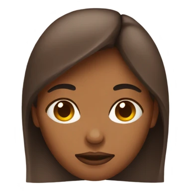 Sleepy emoji brown skin female sticker