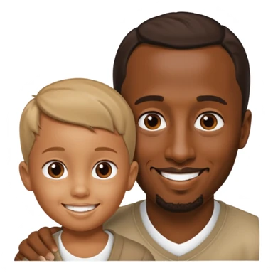 p diddy with random kid sticker