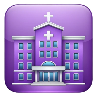 glitter purple hospital sticker