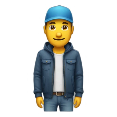 Un hombre con braba y gorra sticker