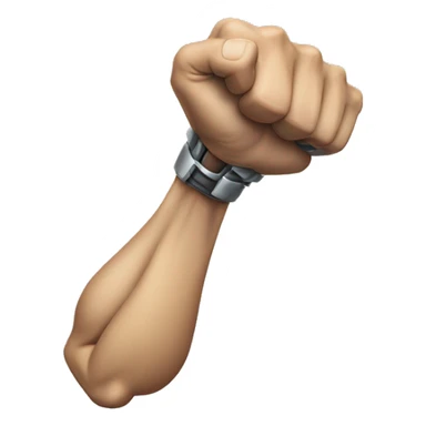 Cyborg arm only flexing bicep and shoulder sticker