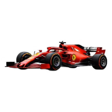 Charles Leclerc with red of Ferrari sticker