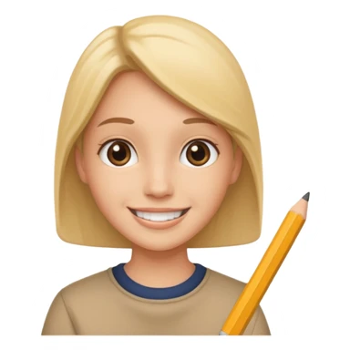 create an emoji of a sketching artist sticker