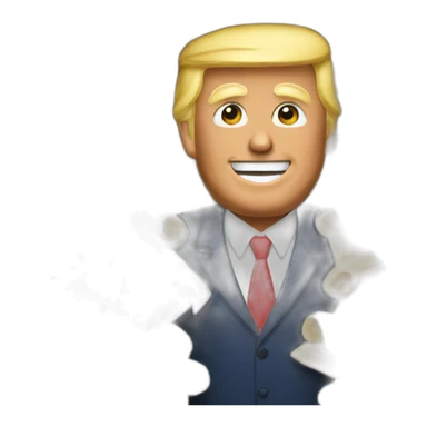 Trump eat pasta sticker
