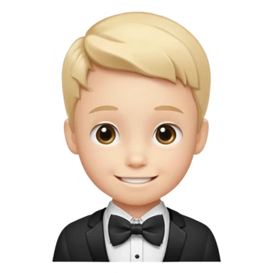 a child saying 'thank you' with a smile, etiquette theme sticker