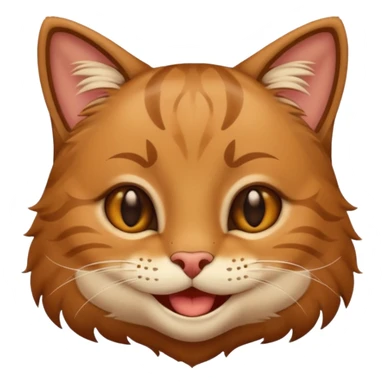 Cat  very happy bruin sticker