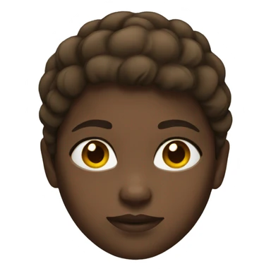 Strong girl with brown hair and white skin  sticker