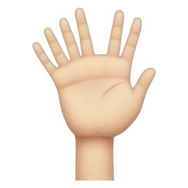 four fingers hand sticker