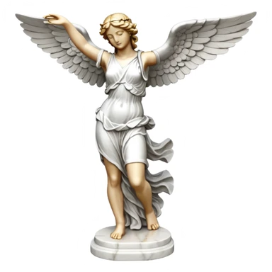 Winged Victory of Samothrace statue sticker