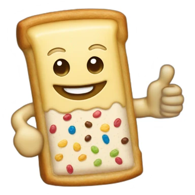 pop tart thumbs up sticker