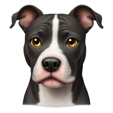 American pitbull terrier dark brindle sticker
