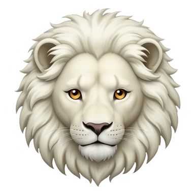 white lion sticker