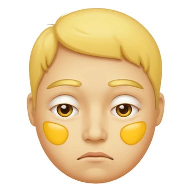 bloated face yellow sticker