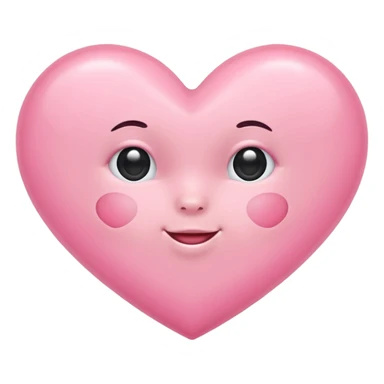 Baby pink heart sticker