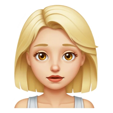 Drunk blonde girl sticker