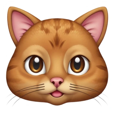 A shy but handsome turkey cat looking embarrassed, batting his long eyelashes and blushing sticker