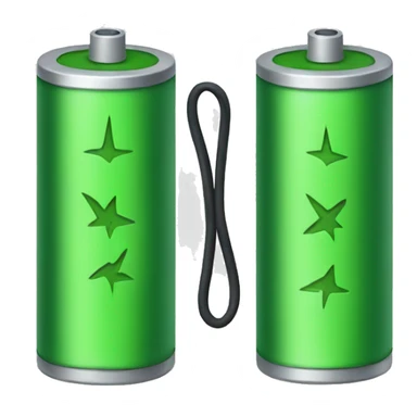 green battery sticker