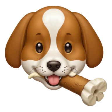 Köpek ve kemik sticker