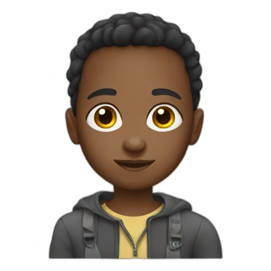 shaved-ethiopian-boy sticker