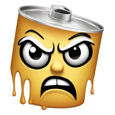 angry graffiti spray paint can sticker