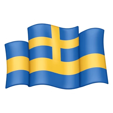 Swedish flag mixed with danish sticker