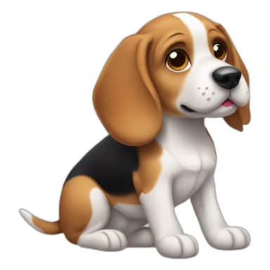 Beagle cachorro sticker