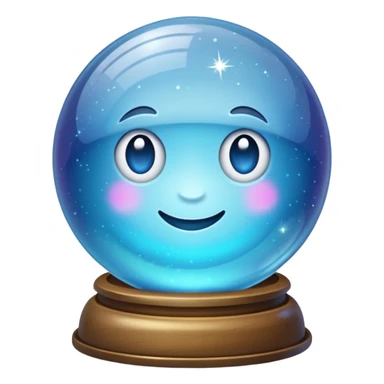 crystal ball sparkles sticker