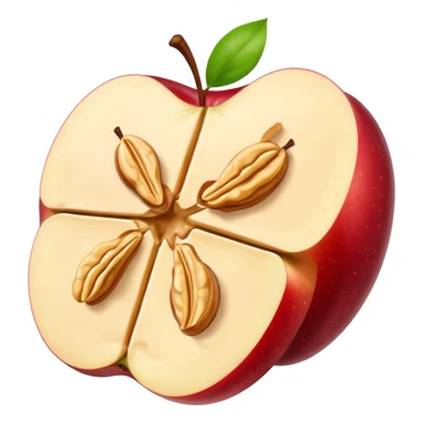 apple slices with peanut butter sticker