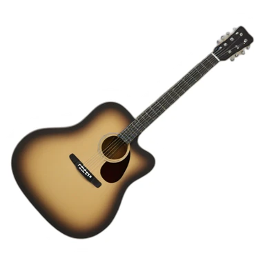 Acoustic fender guitar sticker