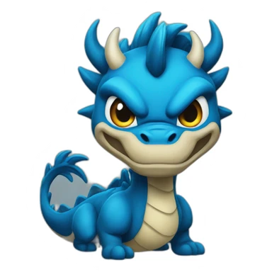 Drago blu sticker