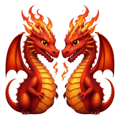 Twin dragon duel sticker