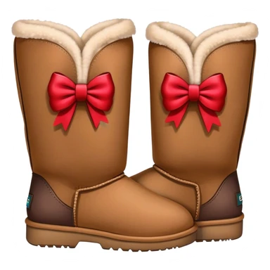 uggs with bow sticker
