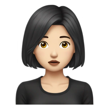 Jennie Kim Sad sticker