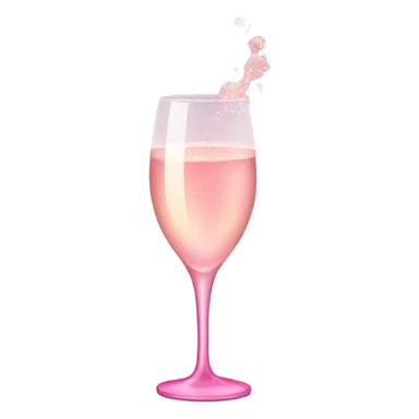 pink champagne  sticker