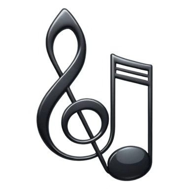 music note with a music disc sticker