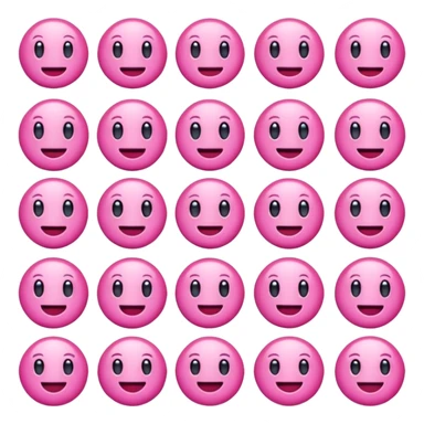 Pink commission emojis sticker