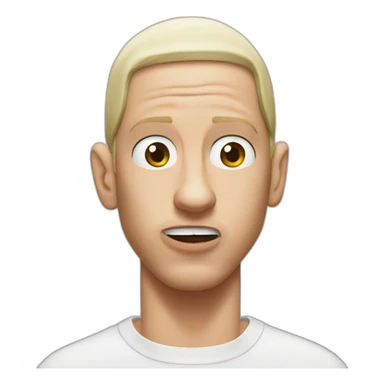 goofy distorded eminem sticker