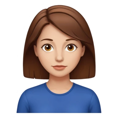 34 year old women with brown hair  sticker